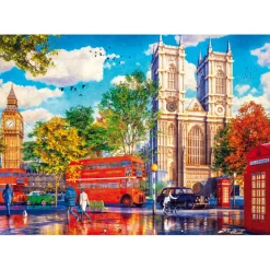 Puzzle 1000 pièces : Tea Time : Vue de Londres - Trefl