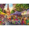 Puzzle 1000 pièces : Tea Time : Marché aux Fleurs, Paris - Trefl