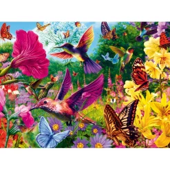 Puzzle 1000 pièces : Tea Time : Jardin des Colibri - Trefl