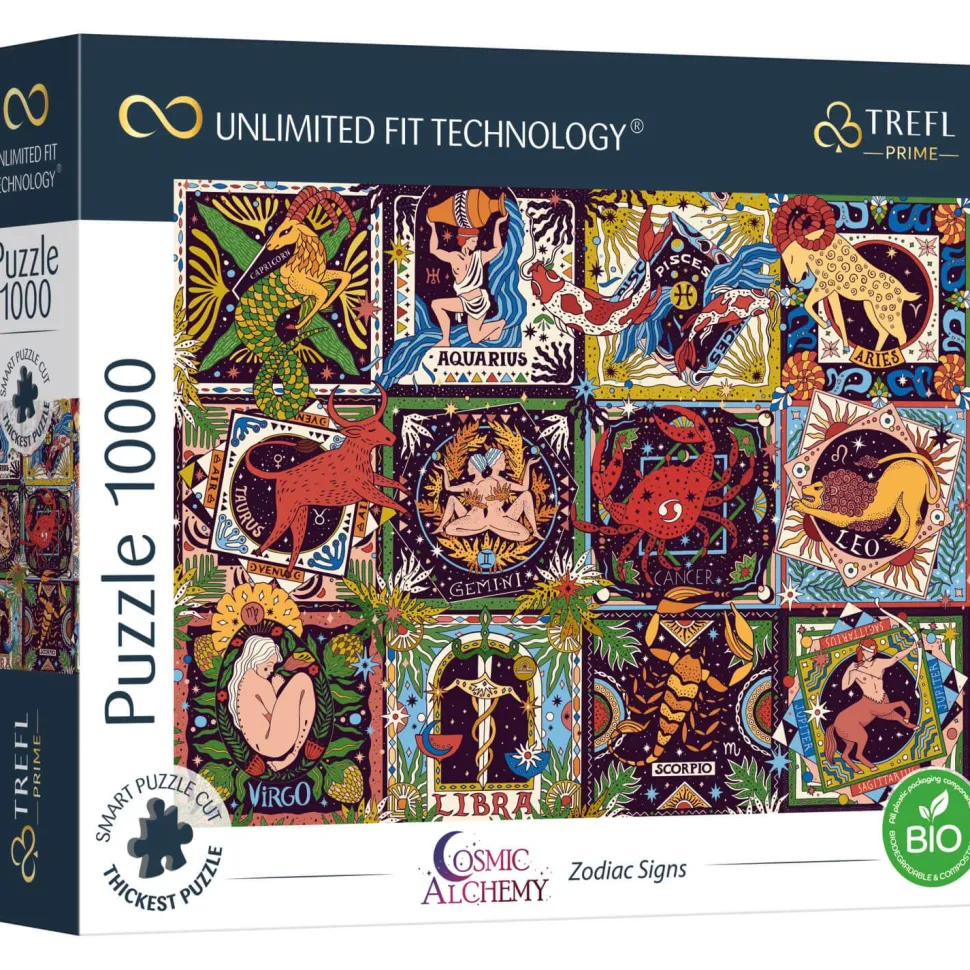 Puzzle 1000 pièces : Technologie Unlimited Fit : Signes du Zodiaque - Trefl Prime