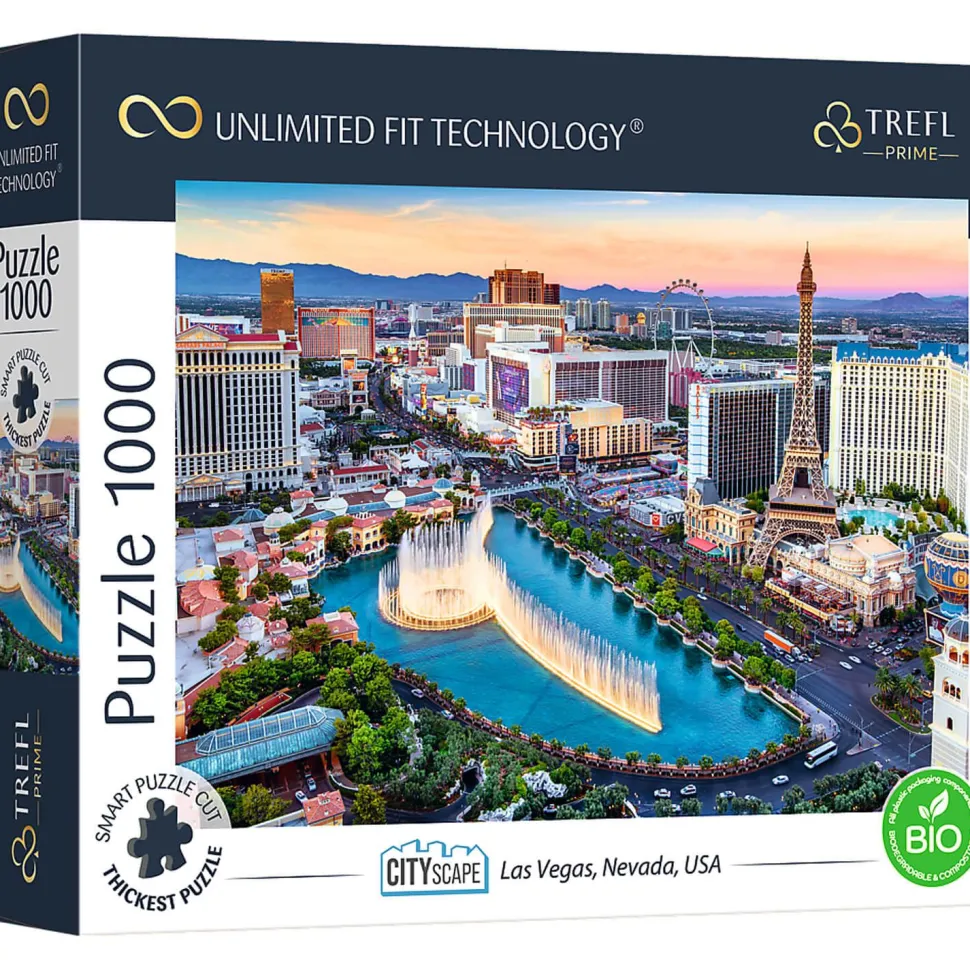 Puzzle 1000 pièces : Technologie Unlimited Fit : Las Vegas, Nevada, USA - Trefl Prime