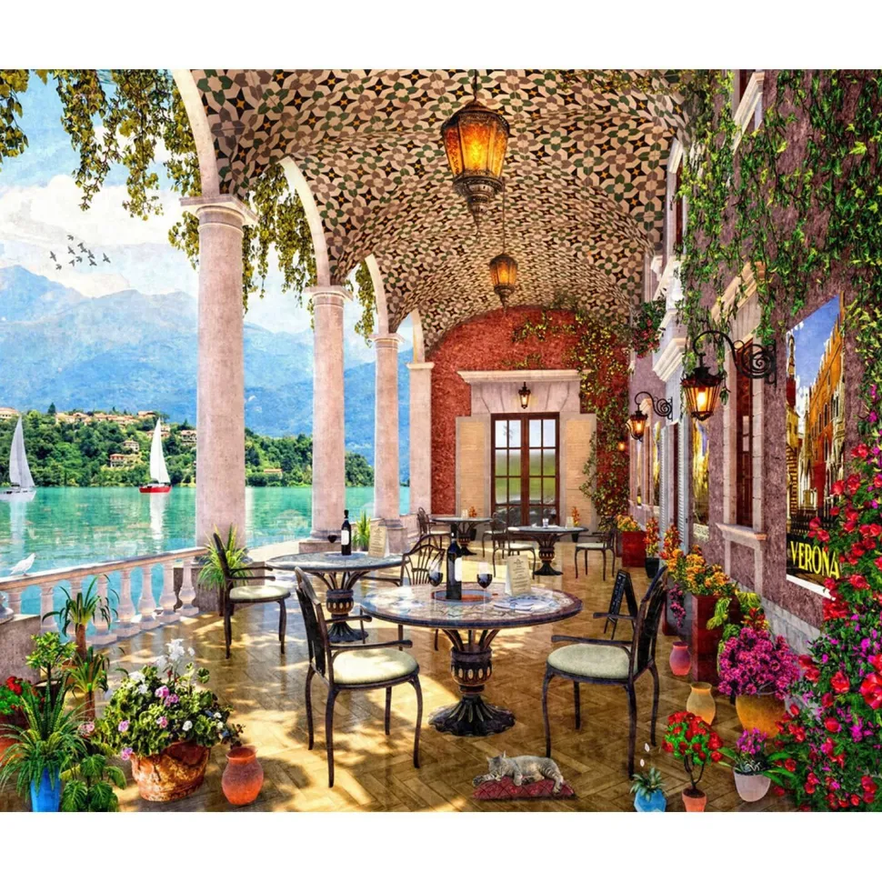 Puzzle 1000 pièces : Terrasse d'été - Vermont Christmas Company