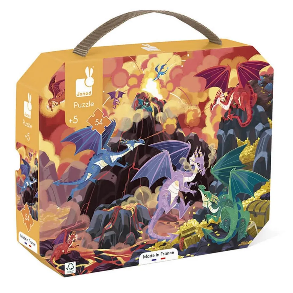 Puzzle 54 pièces : Terre De Dragons - Janod