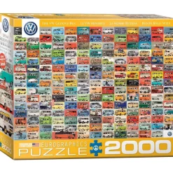 Puzzle 2000 pièces : The Volkswagon Groovy Bus - Eurographics