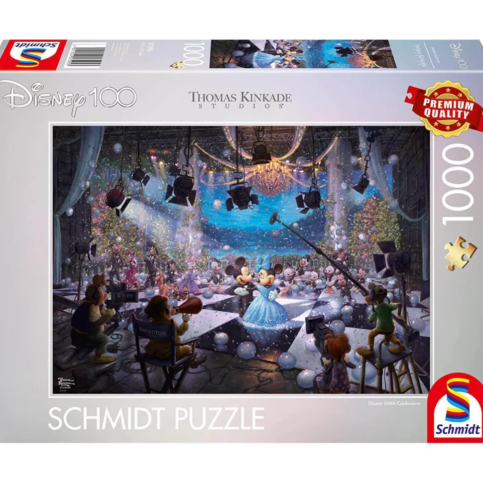 Puzzle 1000 pièces : Thomas Kinkade : 100e anniversaire Disney - Schmidt