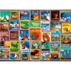 Puzzle 200 pièces : Timbres du monde entier - Ravensburger