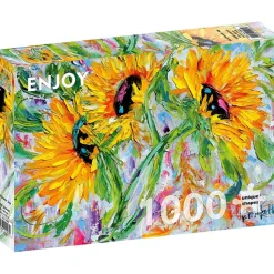 Puzzle 1000 Pièces : Tournesol Joie - EnjoyPuzzle