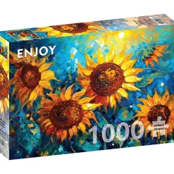 Puzzle 1000 Pièces : Tournesols Réunion - EnjoyPuzzle