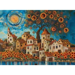 Puzzle 1000 pièces : Tournesols - Anatolian