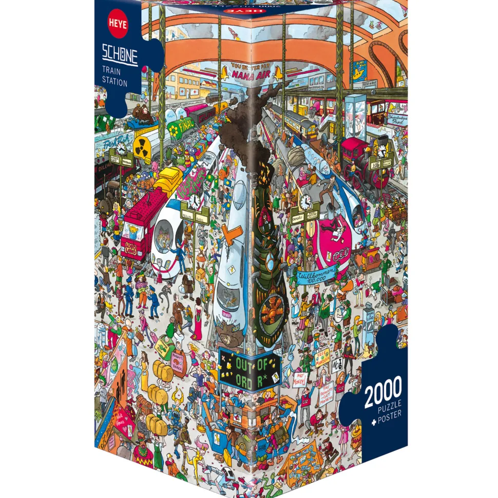 Puzzle 2000 pièces : Train Station - Heye