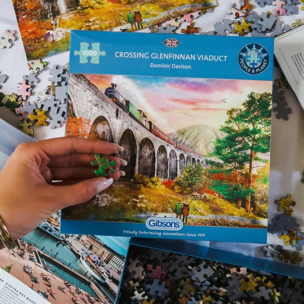 Puzzle 1000 pièces : Traversée du Viaduc de Glenfinnan - Gibsons