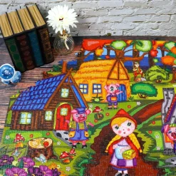 Puzzle 1000 pièces : Trois petits cochons sympathiques - JaCaRou