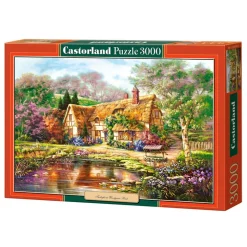 Puzzle 3000 pièces : Twilight at Woodgreen Pond - Castorland