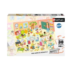 Puzzle 30 pièces : Une journée à l'école - Nathan