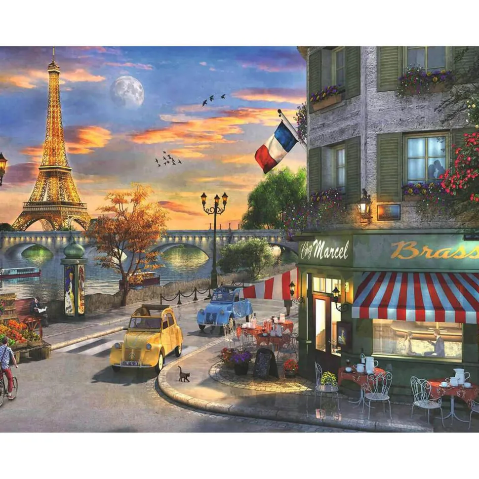 Puzzle 2000 pièces : Une soirée romantique à Paris - Ravensburger