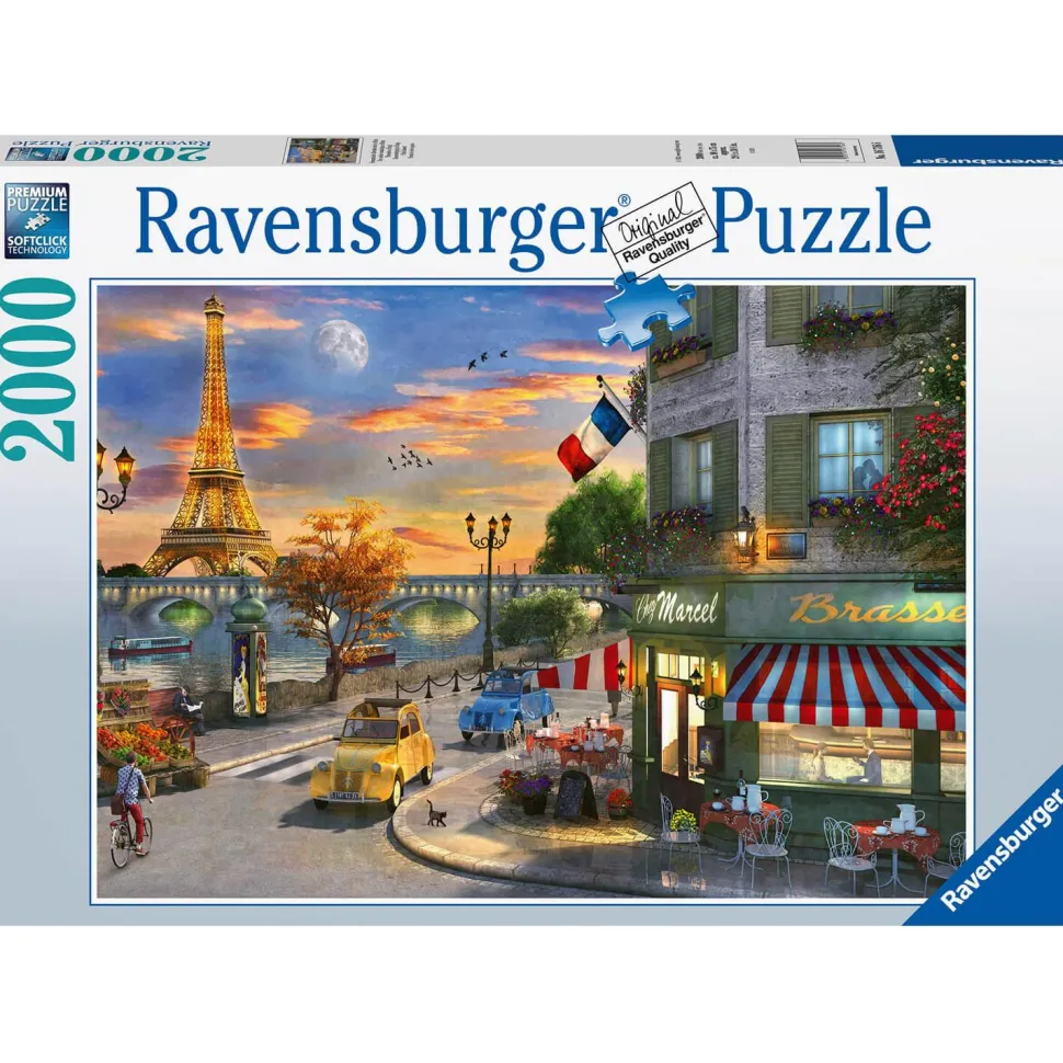 Puzzle 2000 pièces : Une soirée romantique à Paris - Ravensburger