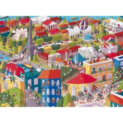 Puzzle 1000 pièces : Unlimited Fit Technology : Sneaky Peekers : Paris, France - Trefl Prime