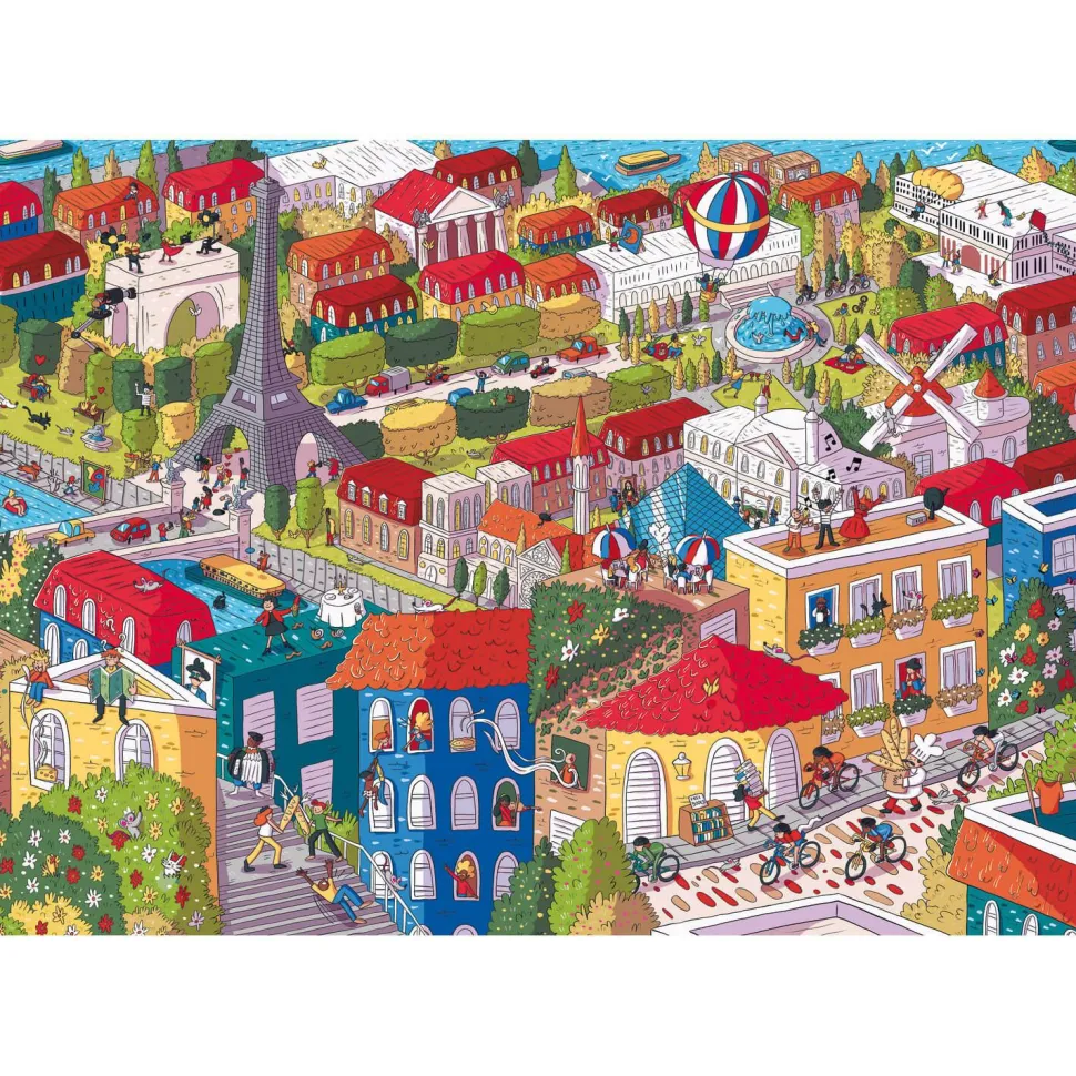 Puzzle 1000 pièces : Unlimited Fit Technology : Sneaky Peekers : Paris, France - Trefl Prime