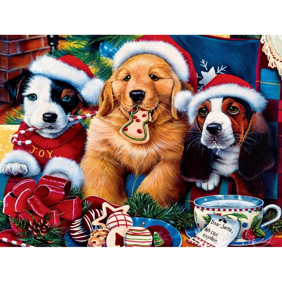 Puzzle 500 pièces : Vacances - Puzzle Pattes de Père Noël à Paillettes - Master Pieces