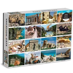 Puzzle 1500 pièces : Vacances de chats - Galison