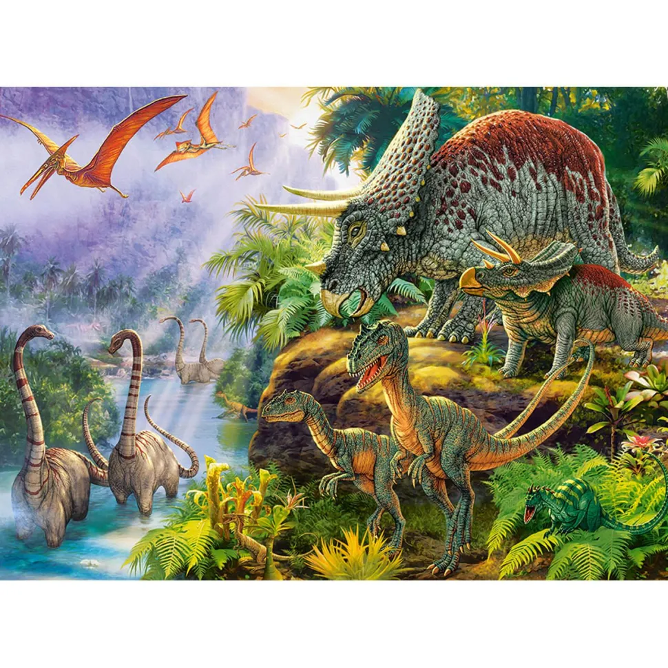Puzzle 500 pièces : Vallée des Dinosaures - Castorland