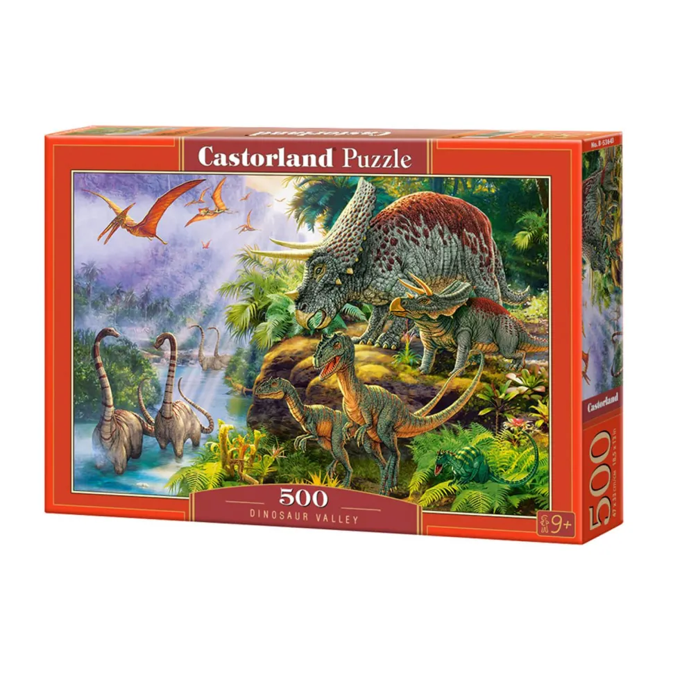 Puzzle 500 pièces : Vallée des Dinosaures - Castorland