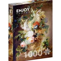 Puzzle 1000 pièces : Vase avec Fleurs - EnjoyPuzzle