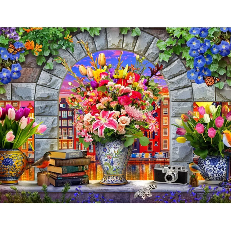 Puzzle 1000 pièces : Vases à Amsterdam - Vermont Christmas Company