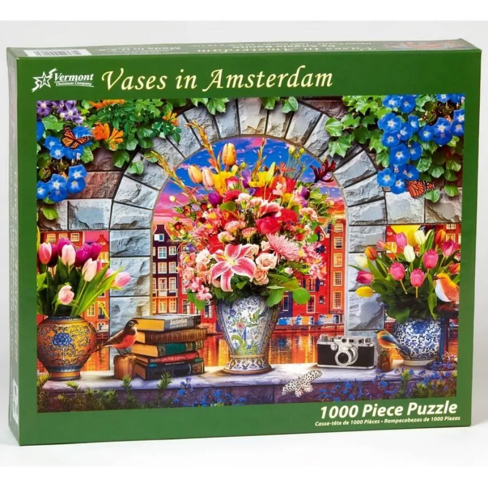Puzzle 1000 pièces : Vases à Amsterdam - Vermont Christmas Company
