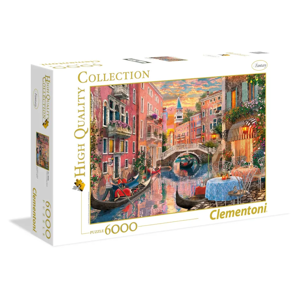 Puzzle 6000 pièces : Venise au coucher du soleil - Clementoni