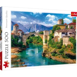 Puzzle 500 pièces : Vieux Pont de Mostar, Bosnie-Herzégovine - Trefl