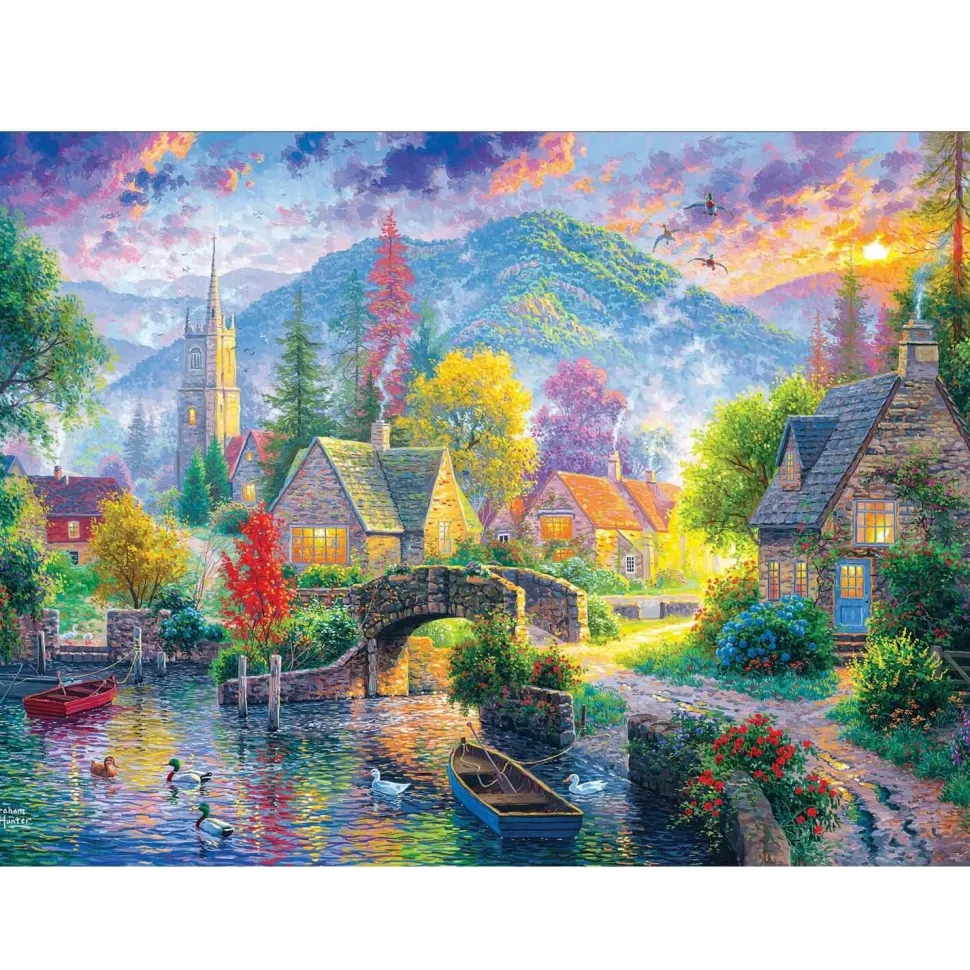 Puzzle 500 pièces : Village de Montagne - Ks Games
