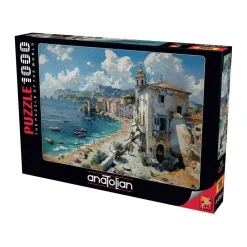 Puzzle 1000 pièces : Village en bord de mer - Anatolian