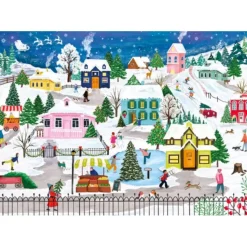 Puzzle 1000 Pièces : Ville Enneigée - Magnolia