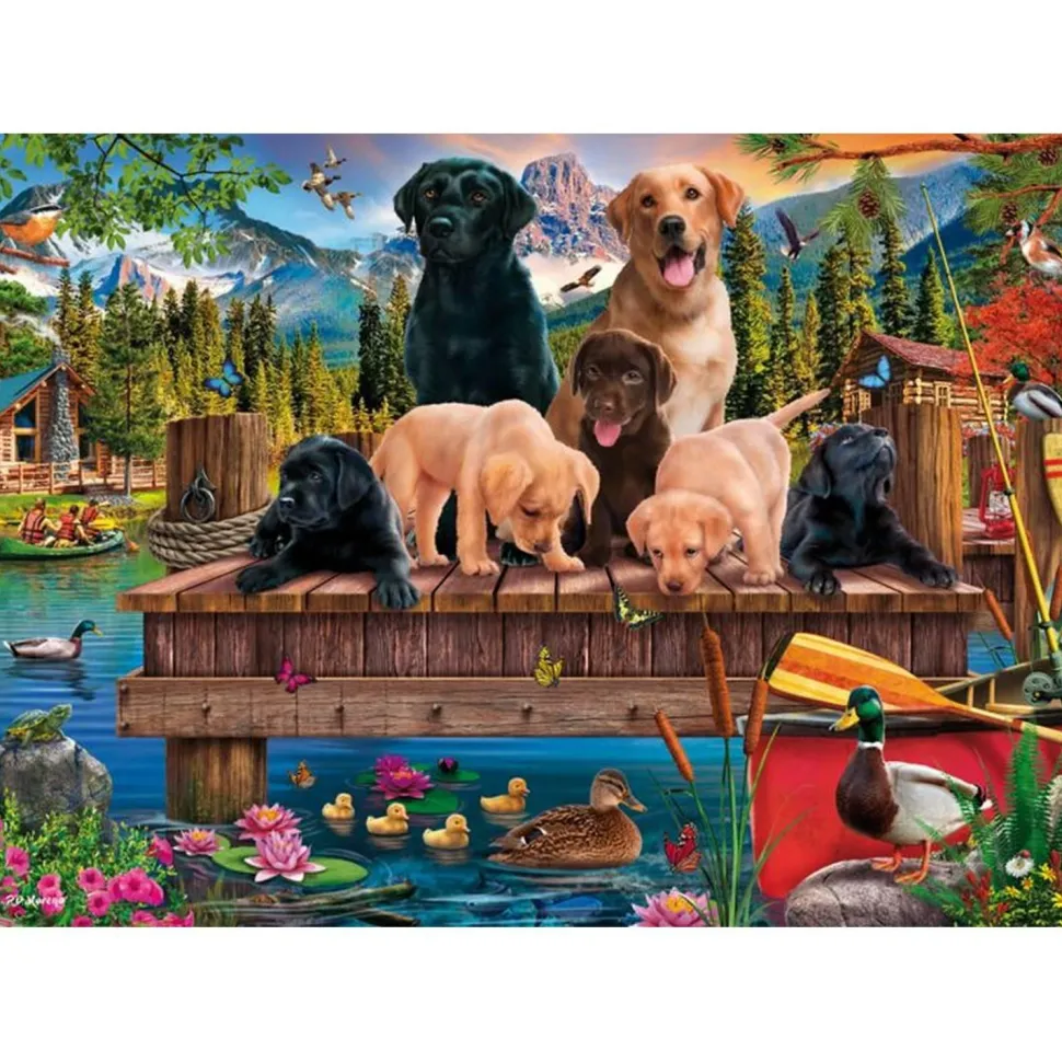 Puzzle 1000 pièces : Villégiature canine - Schmidt