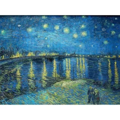Puzzle 1000 pièces : Vincent Van Gogh : Nuit étoilée sur le Rhône - EnjoyPuzzle