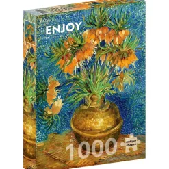 Puzzle 1000 pièces : Vincent Van Gogh : Fritillaires dans un vase en cuivre - EnjoyPuzzle