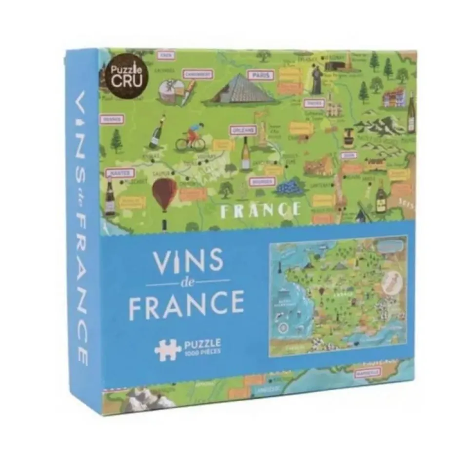 Puzzle 1000 pièces : VINS DE FRANCE - Professor Puzzle