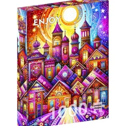 Puzzle 1000 pièces : Violet Town - EnjoyPuzzle