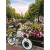 Puzzle 1000 pièces : Vélo et fleurs à Amsterdam - Ravensburger