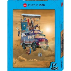 Puzzle 1000 pièces : voler haut maison mobile - Heye