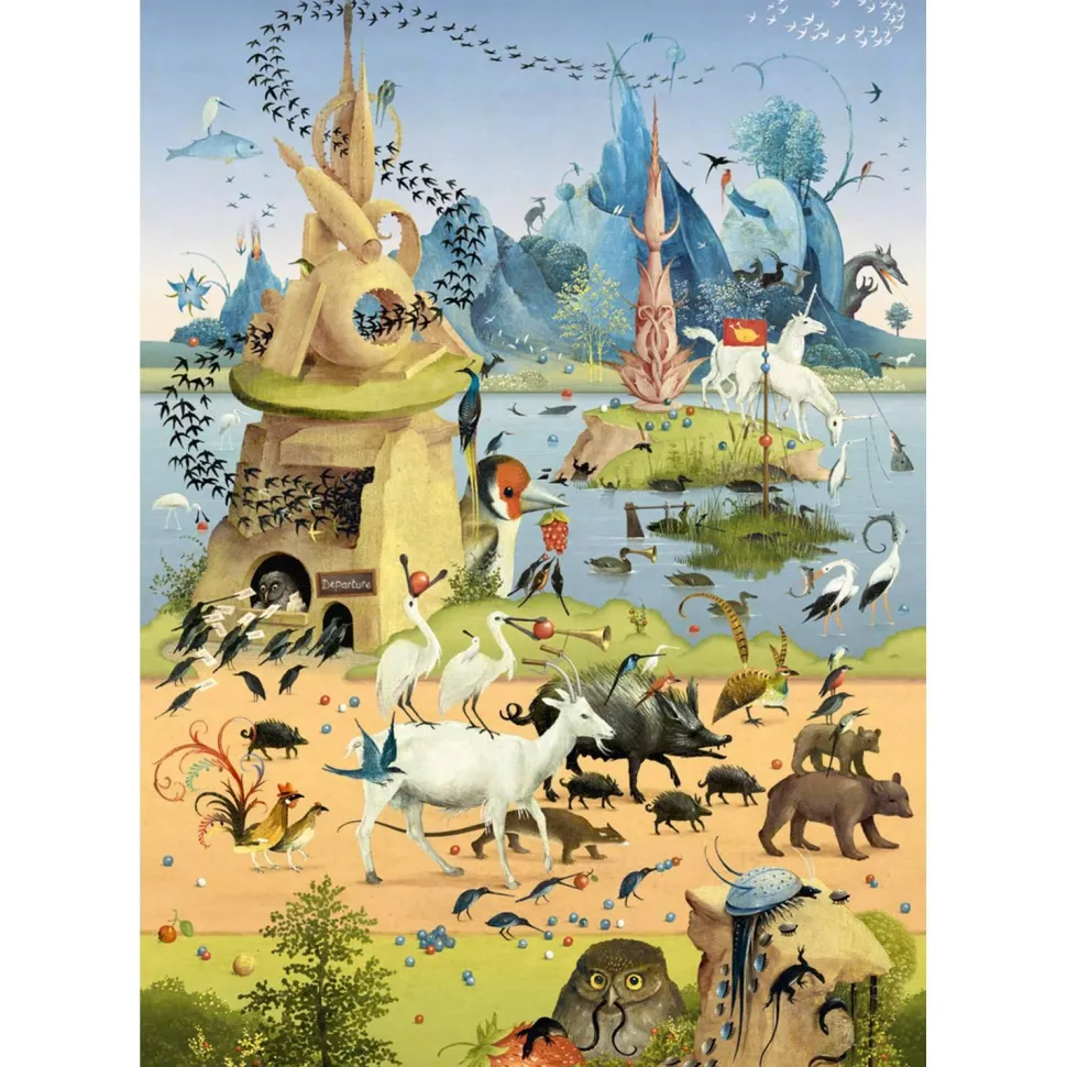 Puzzle 500 pièces : voyage avec h. bosch - Heye