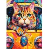 Puzzle 1000 pièces : Voyage en bus de chat - Castorland