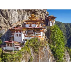 Puzzle 500 pièces : Vue de Paro Taktsang, Bhoutan, - Castorland