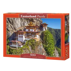 Puzzle 500 pièces : Vue de Paro Taktsang, Bhoutan, - Castorland