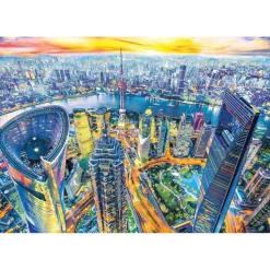 Puzzle 2000 pièces : Vue de Shanghai - Anatolian