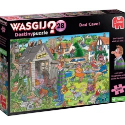 Puzzle 1000 pièces : Wasgij Destiny 28 Le débarras de Papa ! - Diset