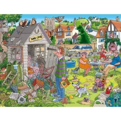 Puzzle 1000 pièces : Wasgij Destiny 28 - Le débarras de Papa ! - Jumbo