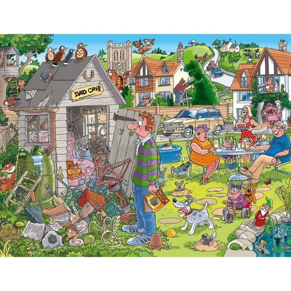 Puzzle 1000 pièces : Wasgij Destiny 28 - Le débarras de Papa ! - Jumbo