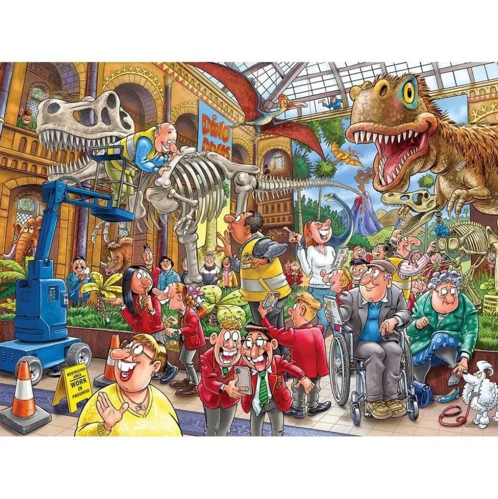 Puzzle 1000 pièces : Wasgij Mystery 24 - Panique au Musée ! - Jumbo